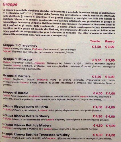 Menu di cibare 