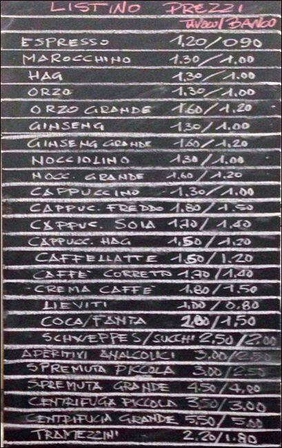 Menu di cibare 