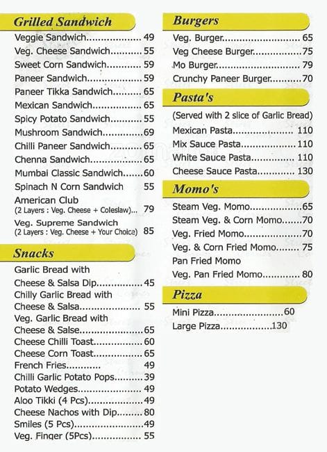 Biriyani Street menu