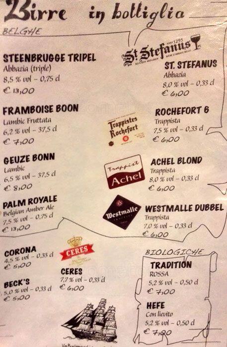 Menu di Tortuga 
