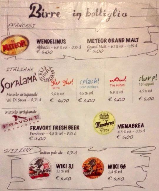 Menu di Tortuga 