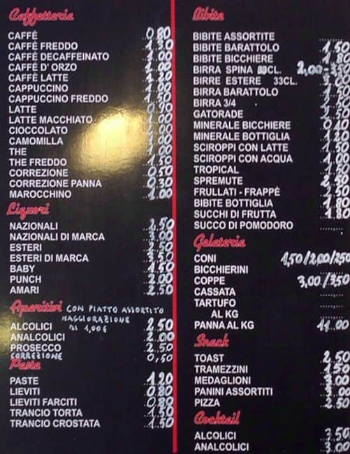 Menu di Ploom Reseller Bar Tabacchi Gasbarri Emanuele 
