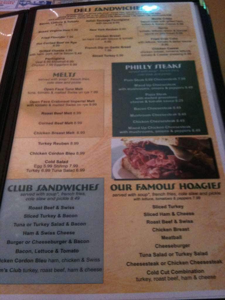 Menu at Cambridge Diner restaurant, Cambridge