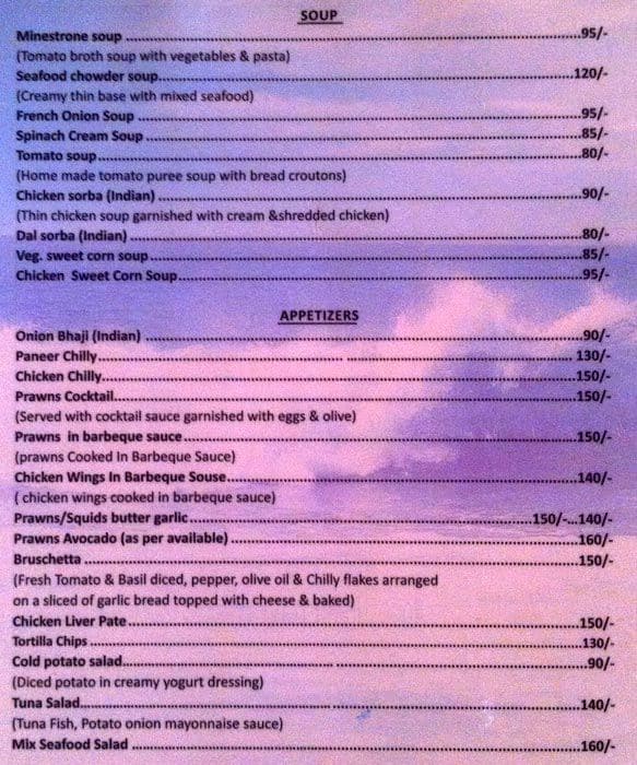 Spice Rack Menu, Menu for Spice Rack, Calangute, Goa Zomato