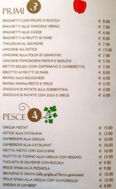 Menu di Dragon 