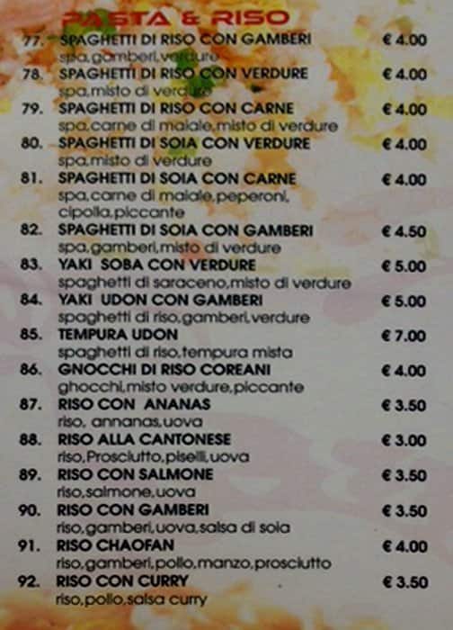 Menu di Dragon 
