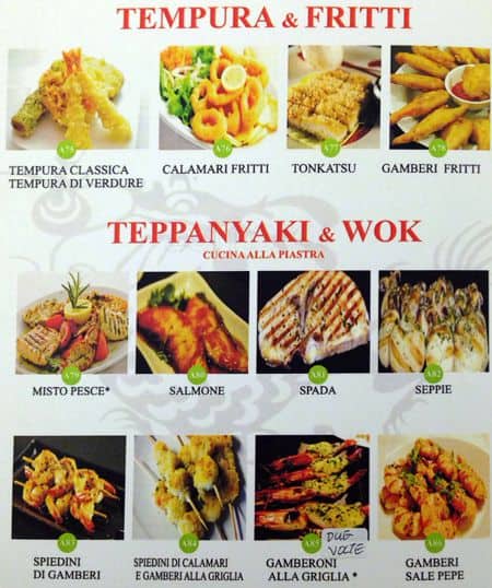 Menu di Dragon 