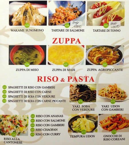 Menu di Dragon 