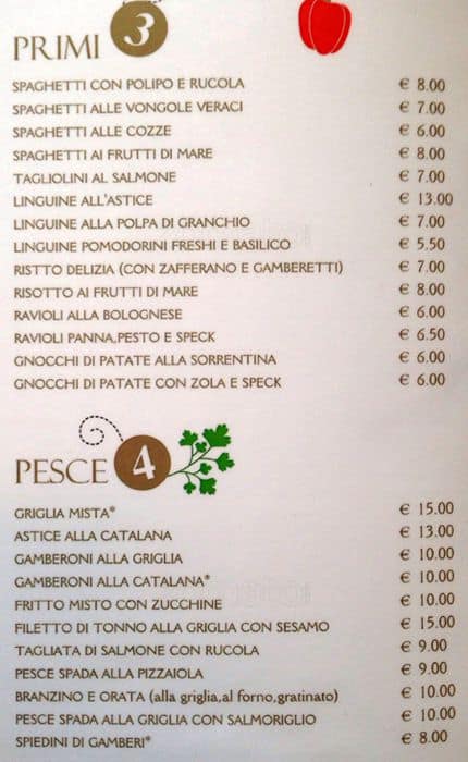 Menu di Dragon 