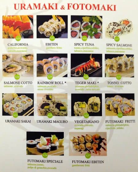 Menu di Dragon 