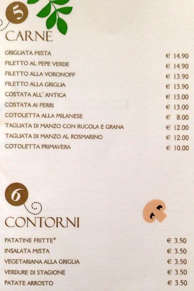 Menu di Dragon 