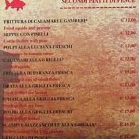 Romolo E Remo A Roma Foto Del Menu Con Prezzi