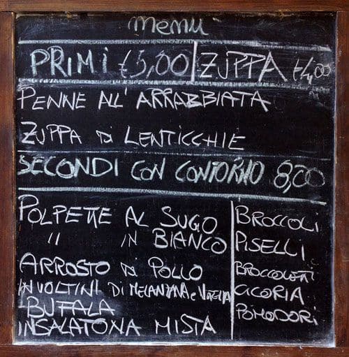 Menu di Ciccalotti Bar Di Ciccalotti Valerio E C Snc 