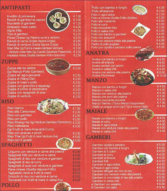 Menu di Tokyo 