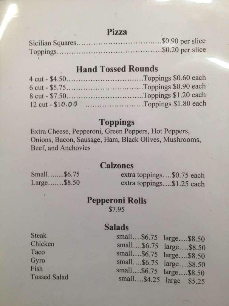 Center Pizza Menu, Menu for Center Pizza, Monaca, Pittsburgh ...