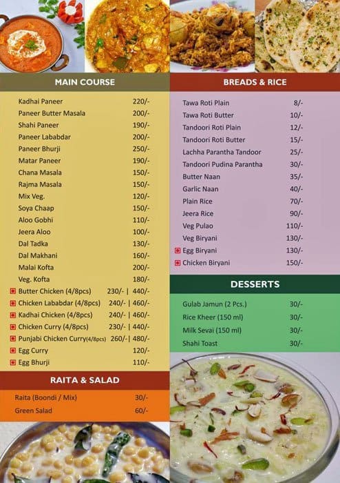 Yes Bosz Food Plaza menu
