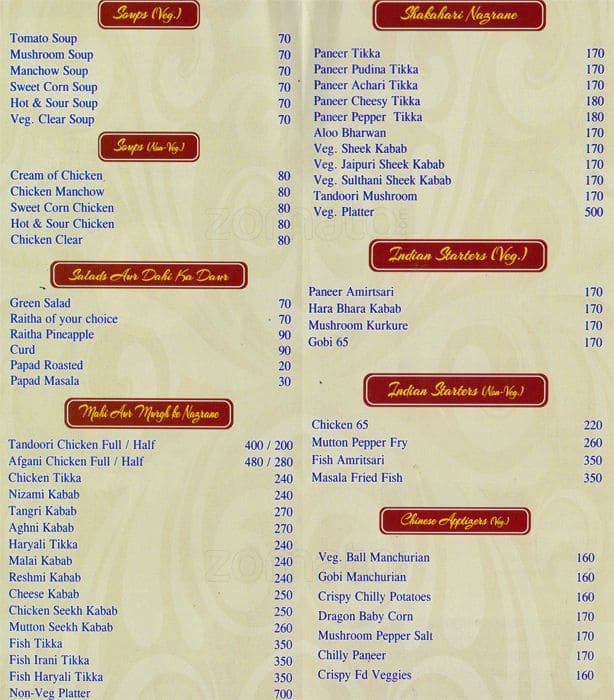 Babal Da Punjabi Dhaba Menu, Menu For Babal Da Punjabi Dhaba, Egmore ...