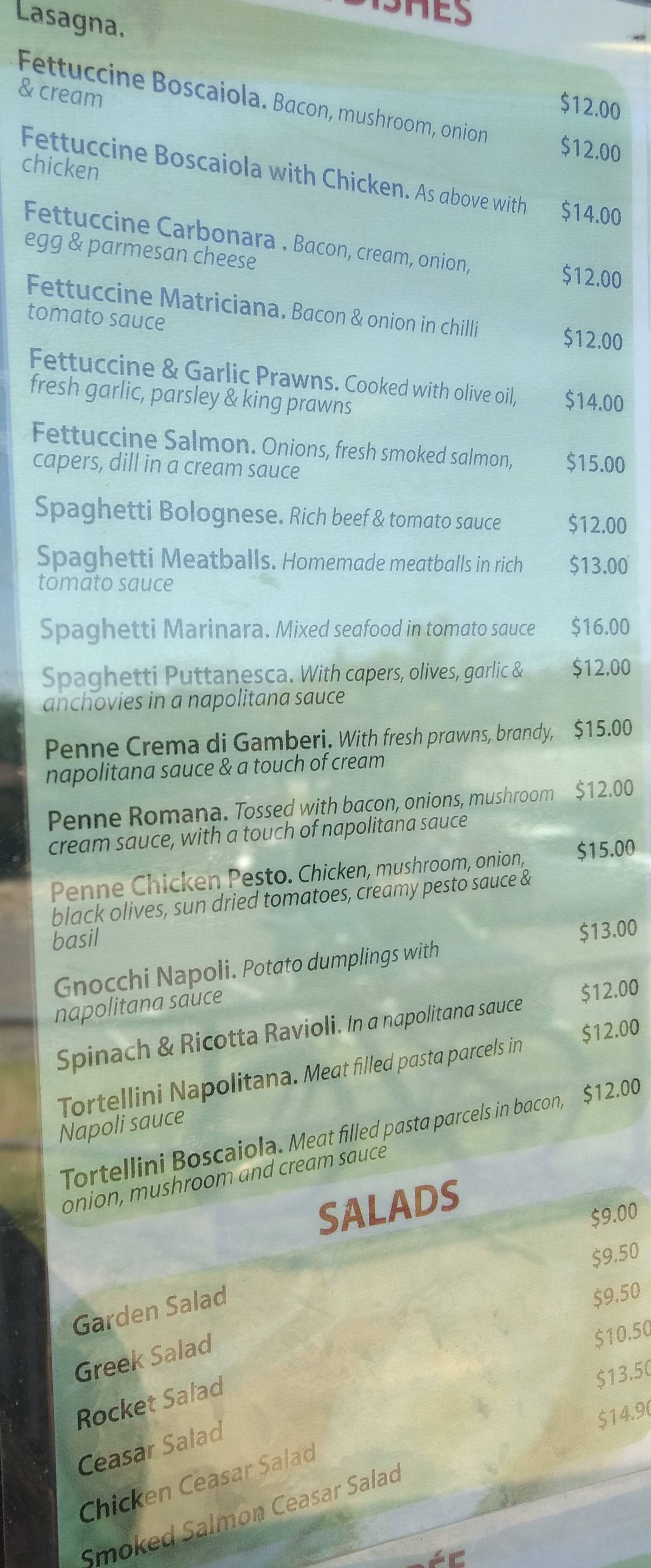 Avanti Pizzeria Restaurant Menü Urbanspoon/Zomato