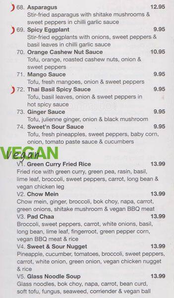 Carta de Coco Rice Thai Cuisine