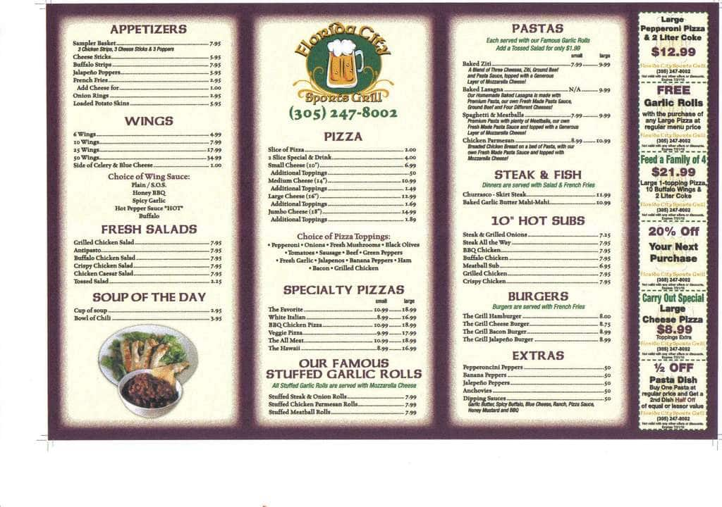 Knead A Pizza Menu Menu For Knead A Pizza Homestead Florida City Miami