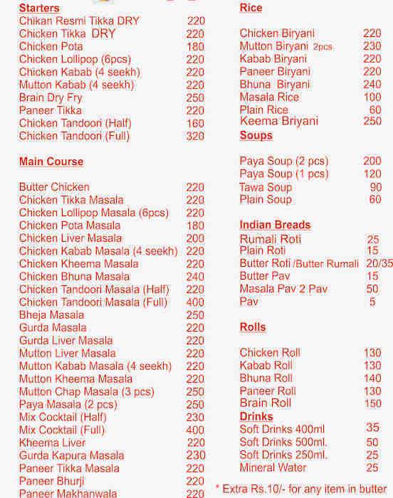Amritsar Da Dhaba Menu, Menu for Amritsar Da Dhaba, Khar, Mumbai Zomato