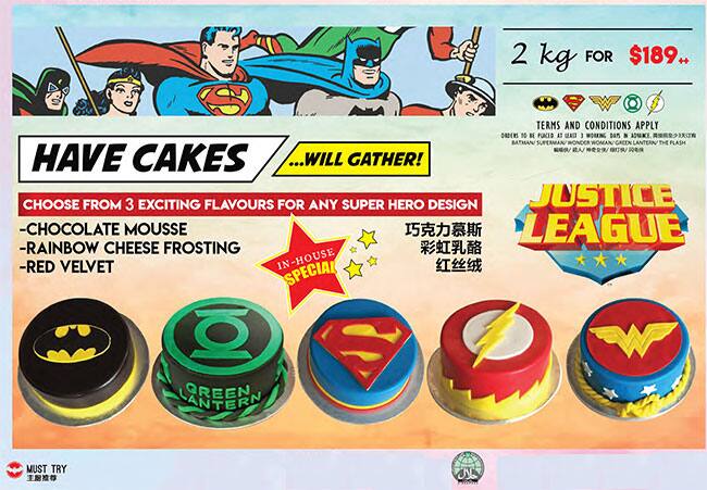 DC Comics Super Heroes Cafe - Takashimaya メニュー