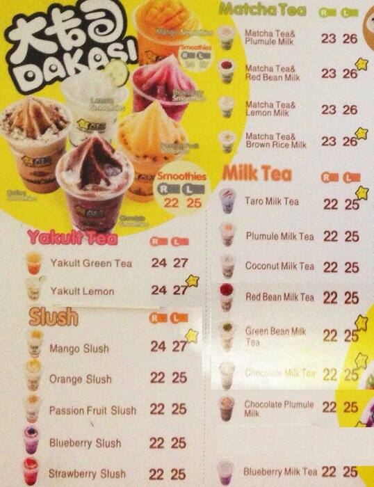 Dakasi Menu, Menu for Dakasi, Kelapa Gading, Jakarta ...