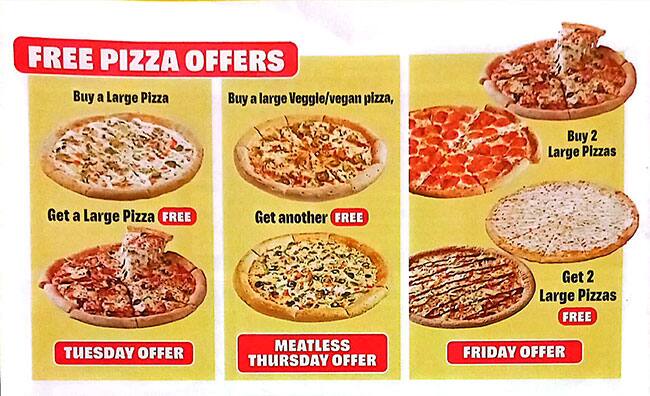 Menu of Papa Johns Pizza, Meshairef, Ajman