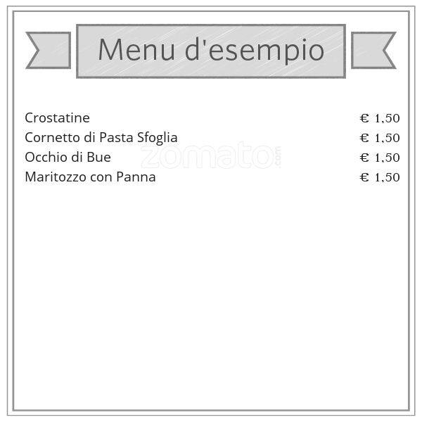 Menu di Pasticceria Monza 