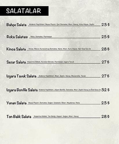 Menu at The doors, Istanbul, Ebuzziya Cd. No:74