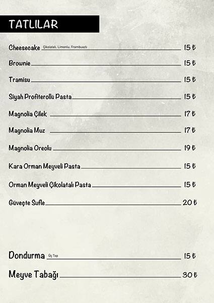 Menu at The doors, Istanbul, Ebuzziya Cd. No:74