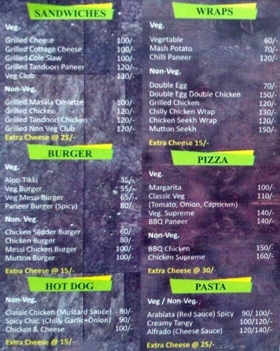 Big Bite Food Corner Menu, Menu for Big Bite Food Corner, East of