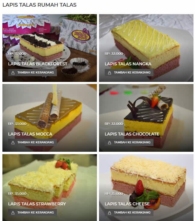 Menu at Rumah Talas desserts, Bogor, Jl. Padjajaran No. 77