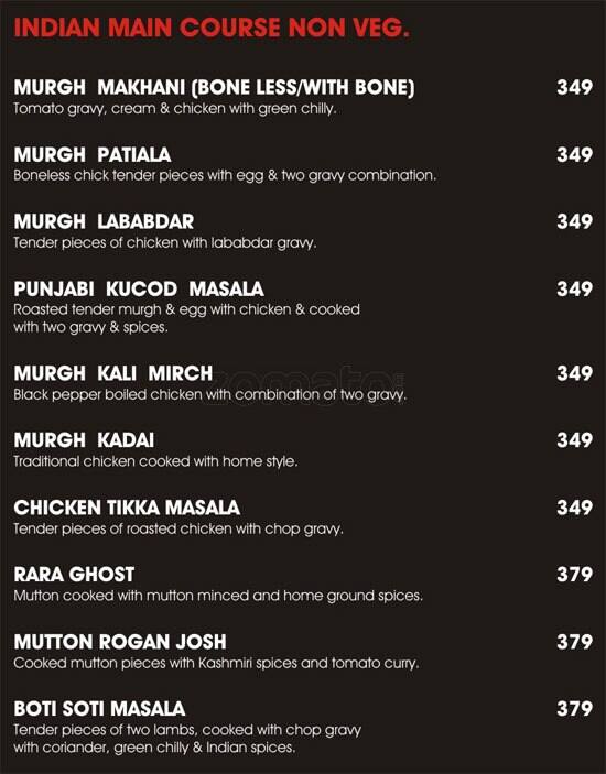 Menu at Haze The Lounge n Grill, Delhi, Westgate Mall