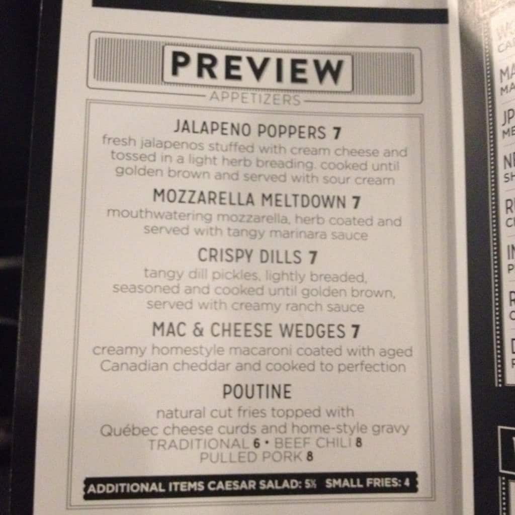 VIP Lounge Menu, Menu for VIP Lounge, Fort Garry, Winnipeg Urbanspoon