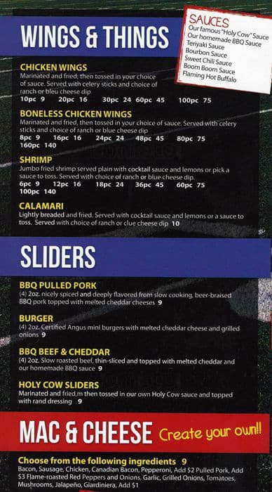 Menu At Sneaker S Sports Bar And Grill Franklin Park