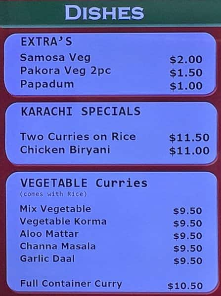 Karachi Indian Cuisine Menu, Menu for Karachi Indian Cuisine, Papatoetoe, Auckland - Menumania