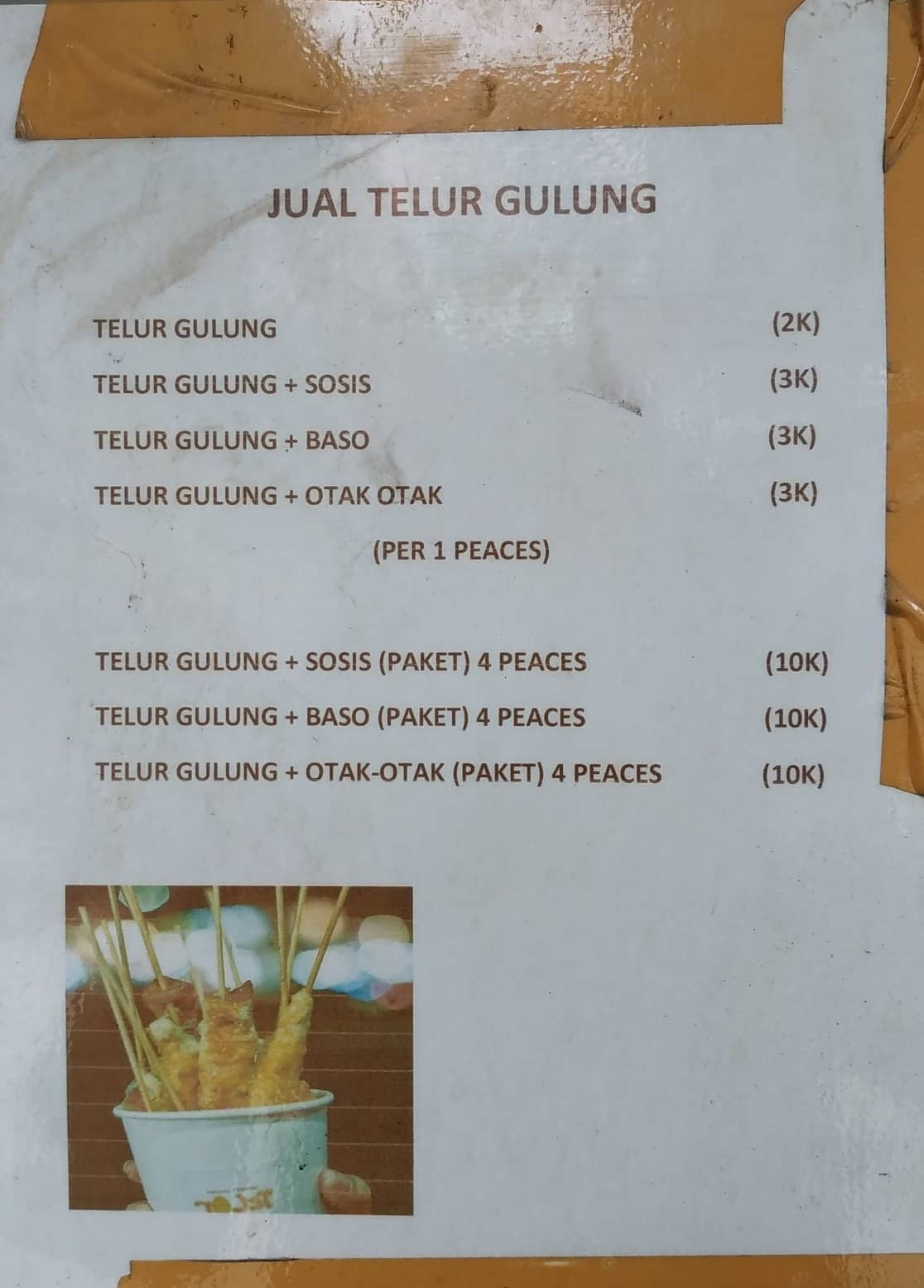 Menu At Kedai Sosis Propie Depan Sman 1 Restaurant, Bekasi Regency ...