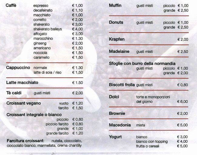 Menu di Mise En Place 