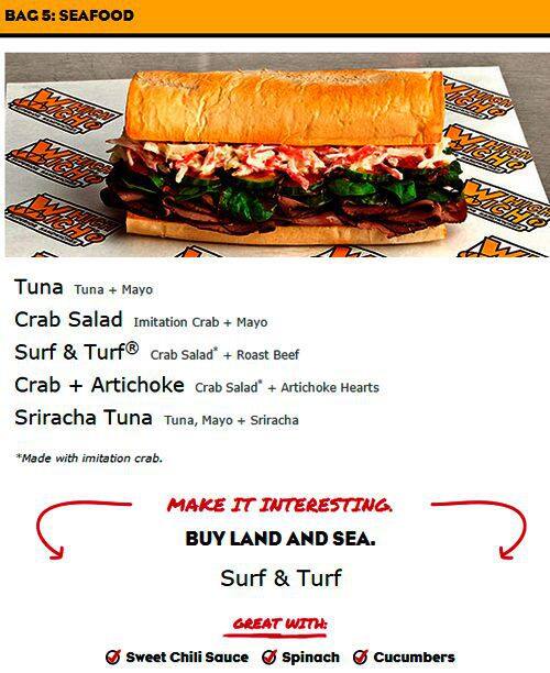 Menu at Which Wich Superior Sandwiches fast food, Chesterfield