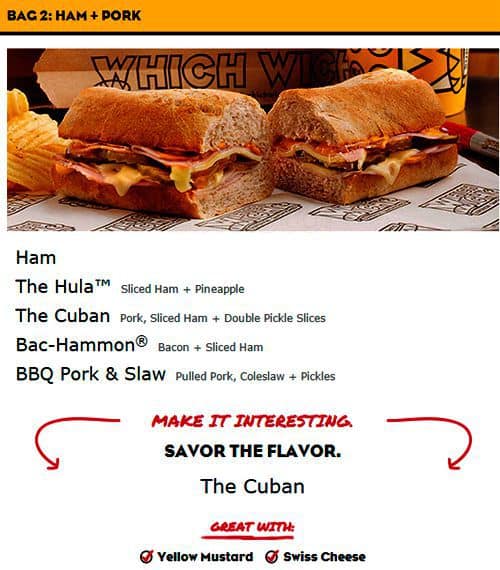 Menu at Which Wich Superior Sandwiches fast food, Chesterfield