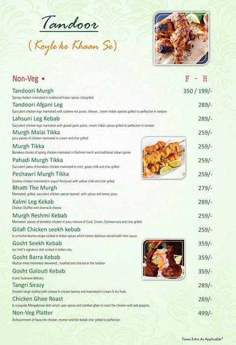 Menu At Cafe Garden Villa Patna