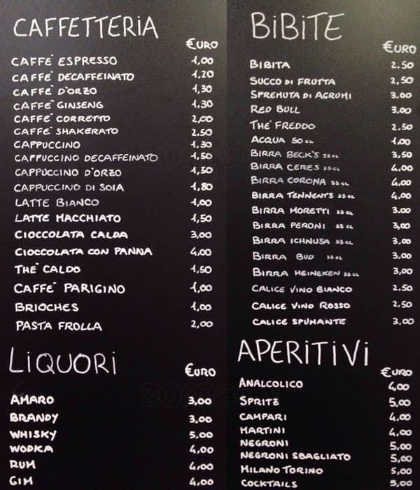 Menu di La Stuzzicheria 