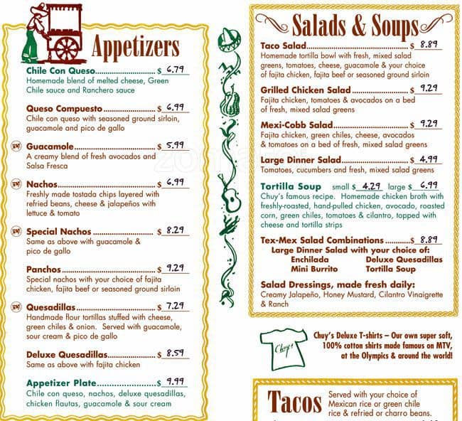 menu-at-chuy-s-4441-river-oaks-blvd-restaurant-prices