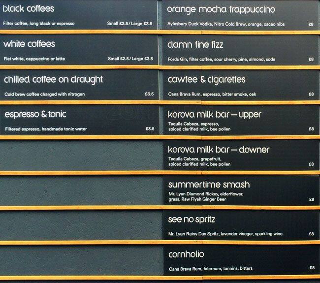 Relax menu