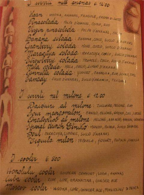 Menu di Café etniko 