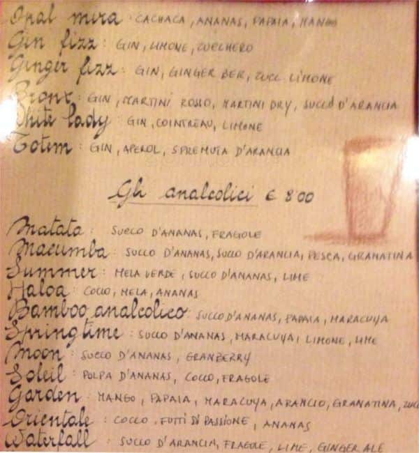 Menu di Café etniko 
