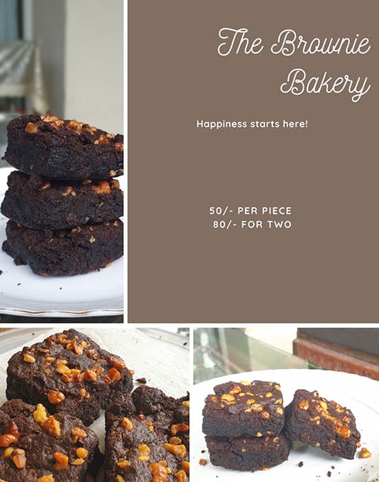 Menu of The Brownie Bakery, Hadapsar, Pune