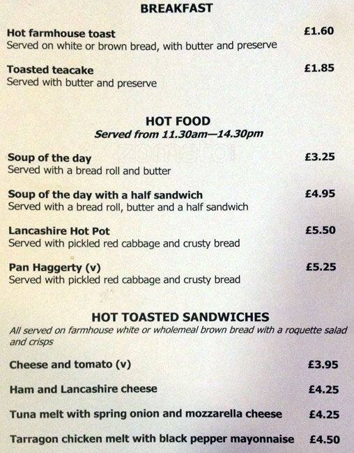 The Sculpture Hall Cafe Menu, Menu For The Sculpture Hall Cafe ...