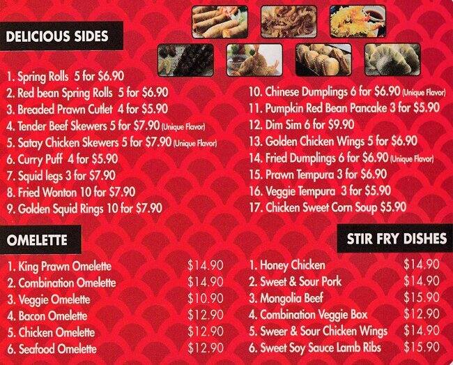 Menu at My Noodle Rules fast food, Wellard